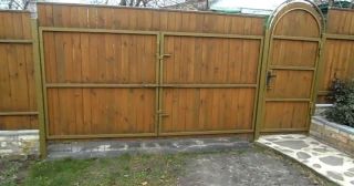 Купить распашные ворота деревянные Чебаркуль, цена от 2715 руб.